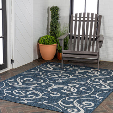 Maribel Traditional Classic All-Over Scroll Area Rug